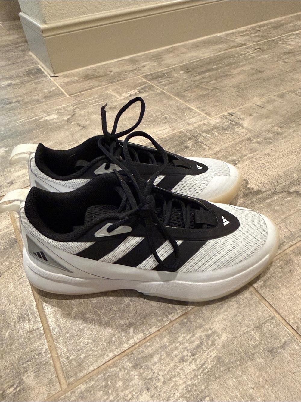 adidas Men’s White and Black Athletic Sneakers